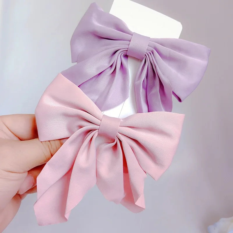 ✨Barrette Nœud Satin Luxe✨