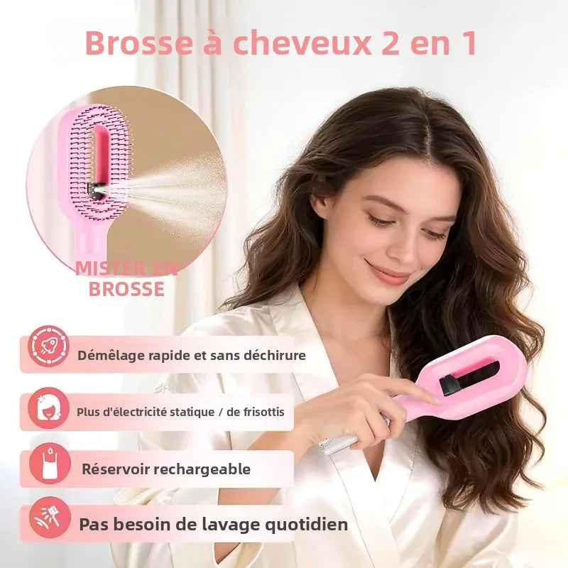 GlowBrush™ 🌸 | Brosse Vaporisatrice 2-en-1